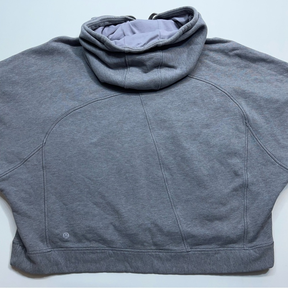 Lululemon Broken Beats Hoodie Womens Size X/S Oversized Cropped In Grey - Picture 12 of 14